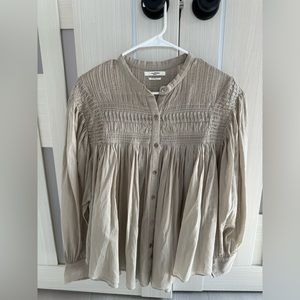 Isabel Marant Étoile Crewneck Long-Sleeved Button down Shirt size 36